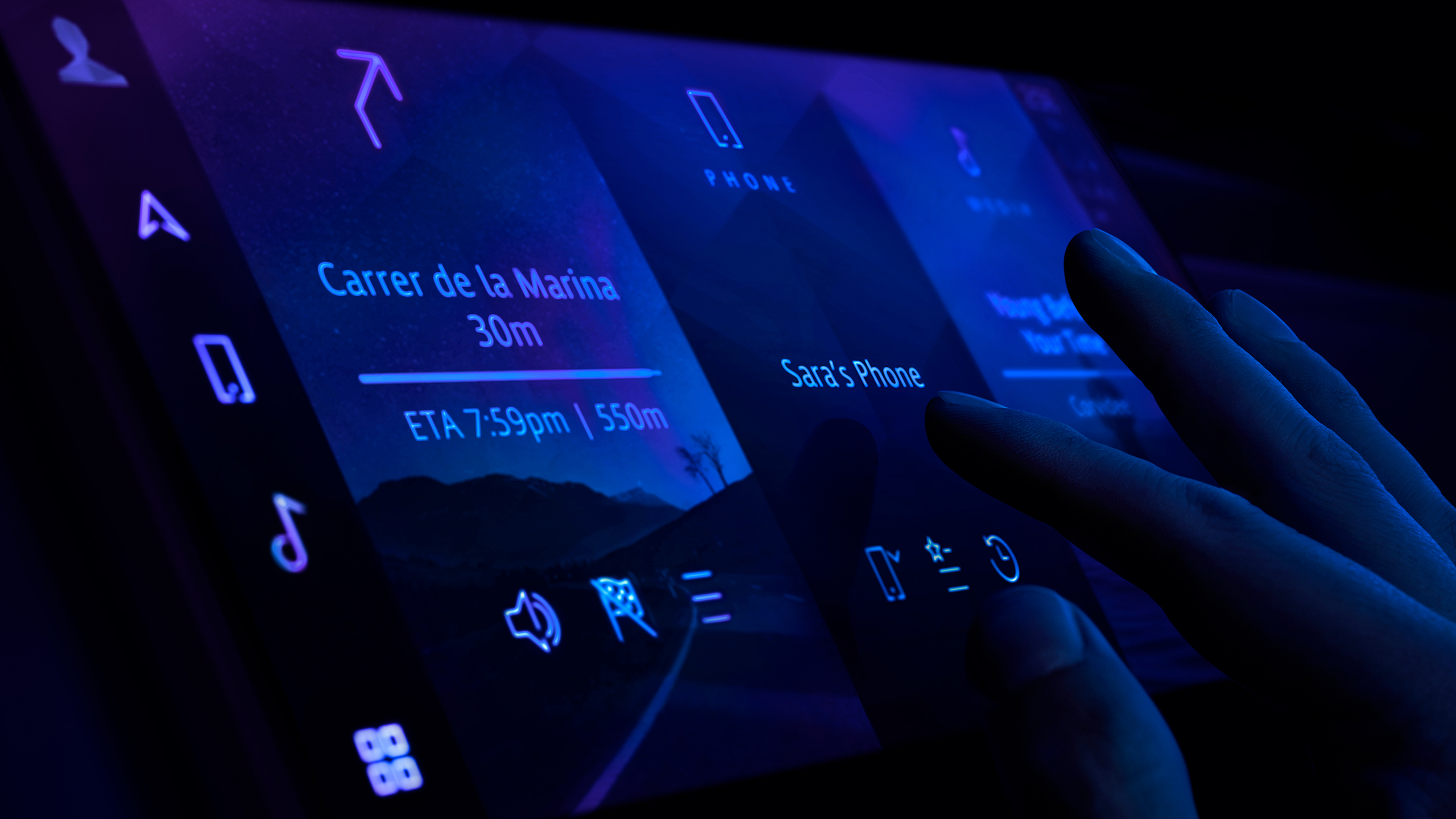 Jaguar XCL Navigation Screen